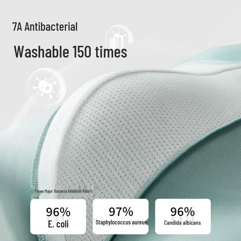 Nanjiren Men's Cotton Antibacterial Mid-Waist Boxer Briefs