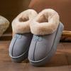 Bag heel cotton slippers, women's thick-soled velvet thickened winter cold-proof and warm cotton shoes, simple and versatile snow boots