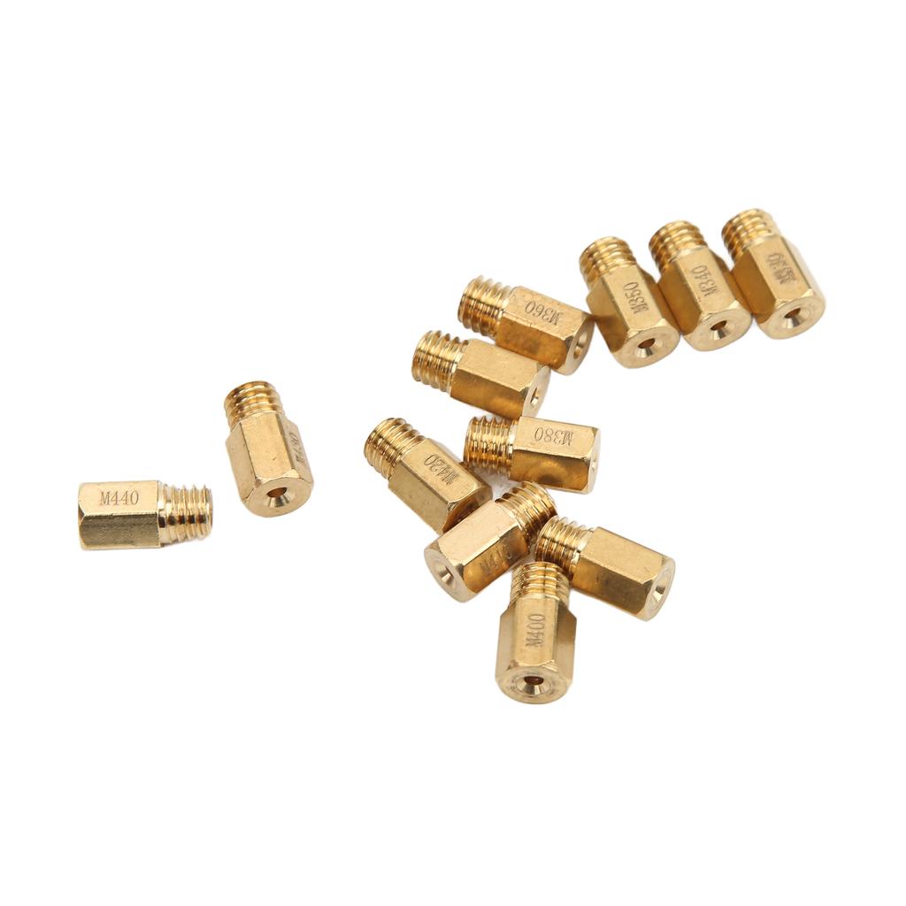 Carburetor Main Jets Metal Main Nozzle Accessory Set Replacement for Mikuni VM TM TMX #330#440