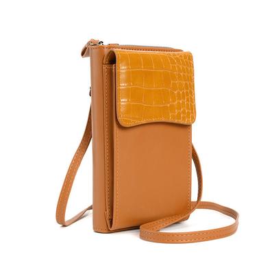 Sacs de téléphone mode pour femmes Design classique Sac bandoulière Messenger à fermeture éclair Portefeuille