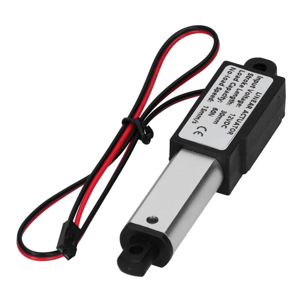 Mini actuator liniar electric impermeabil, micro mișcare mică DC12V, cursă de 30 mm pentru robot DIYForce