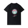 Anime 100 Muster Sommer-T-Shirts für Frauen Panda Tier bedruckt lässige Kurzarm-Oberteile 100 % Baumwolle Übergröße O-Ausschnitt T-Shirts