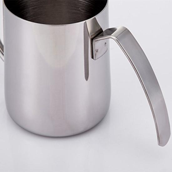 Kitchenware Coffee Drip Pot, Narrow Mouth Teapot, Stainless Steel Drip Pot, Narrow Mouth Tea Kettle, 304 Stainless Steel (350cc, Silver)