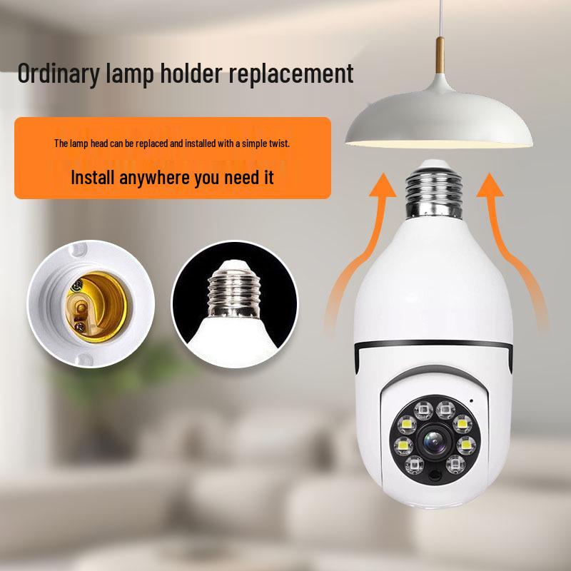360° Panorama Smart Lampenhalter Kamera - 1080P HD Drahtlose Multifunktionale Überwachung