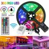 RGB 5/10m Wasserdicht 3528 SMD 300/600 LED Flexibles Lichtband Mit Fernbedienung**