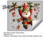 Winter Holiday Decorations Cute Gnome Christmas Static Window Cling, Removable Decal with Holly Bell Festive Snowflake Clings Gingerbread Snowflake,