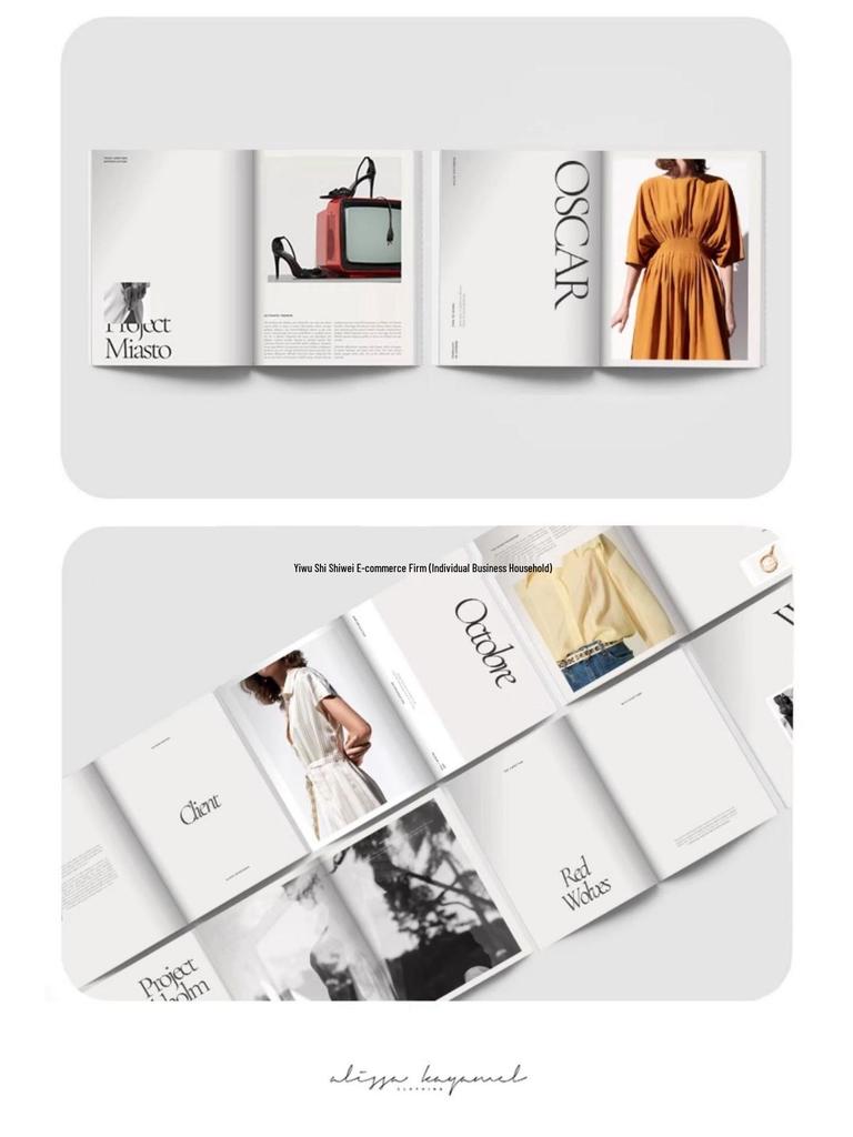 İngiliz Tarzı Defter: Moda Dergisi Kapak ve Sahne Düzeni Aksesuarı