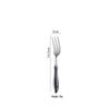 Macron High-End Ceramic Handle 304 Stainless Steel Cutlery Set: Round Spoon & Fork