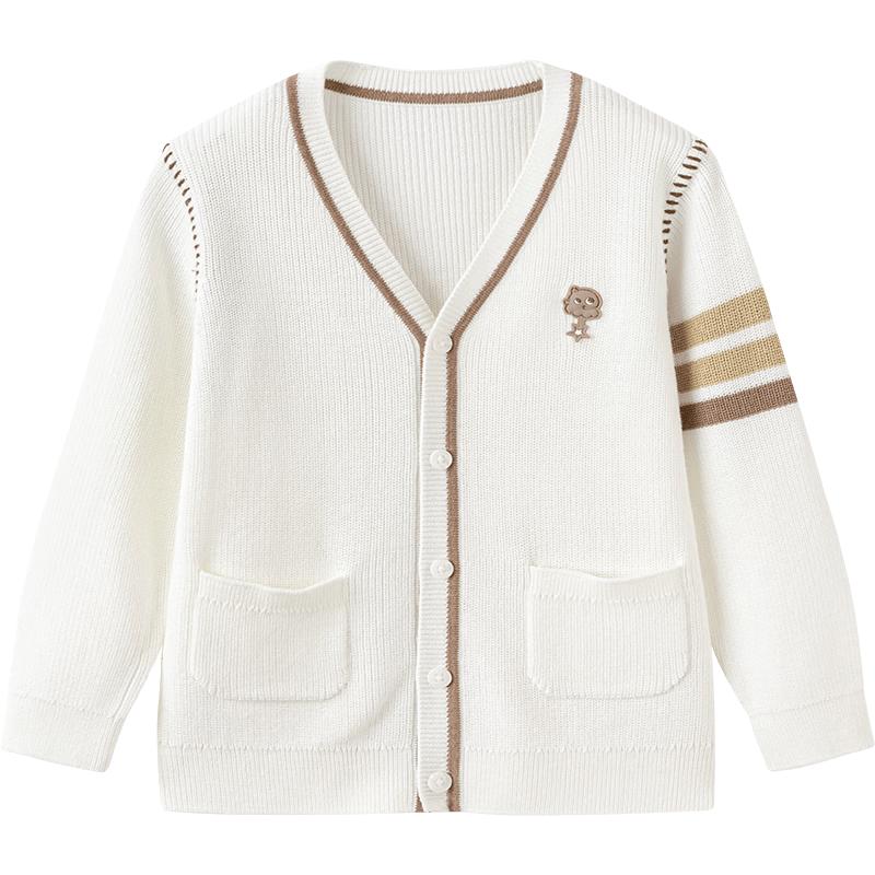 Balabala Boys' 2026 Autumn Cartoon V-Neck Cardigan