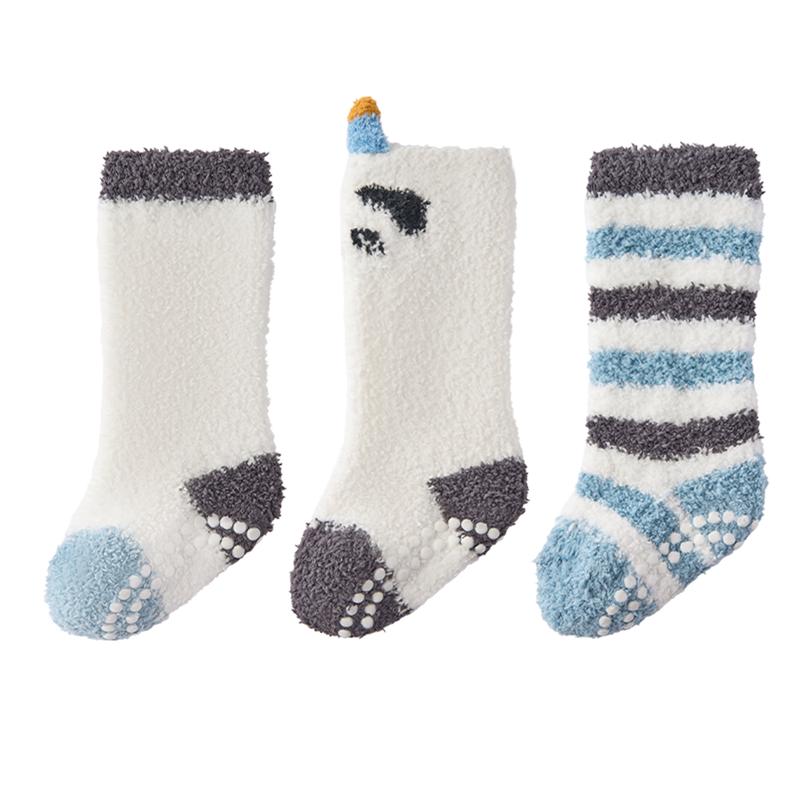 Babycare Kids  Thick Plush Floor Socks (3-Pack) M