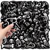 56Pcs Cool Dark Animal Mixed Skeleton Stickers For Scrapbooking Supplies Glass Phone Guitar Diy Sticker Pack
