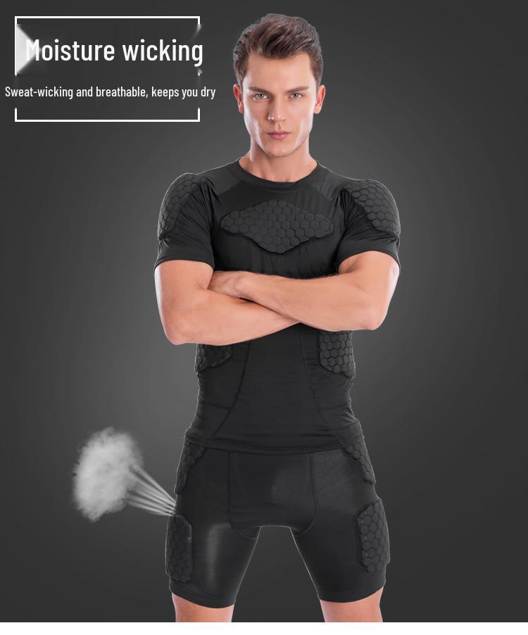 Anti-Collision Honeycomb Protective Sports Jersey: Ideal for Rugby, Basketball, Football, and Training