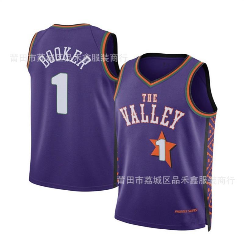 Mens NBA City Edition Basketball Jersey Cotton Team Apparel Lakers Nuggets Heat Wolves Knicks Spurs Grizzlies Suns