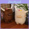 Adorable Highland Cow Toy Brown Or White 20cm Height 85g Weight