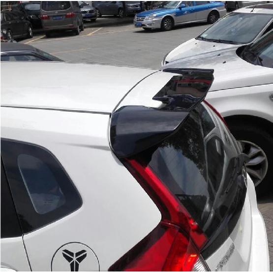 for honda fit jazz Spoiler 2014-2017 fit jazz Spoiler OYB High Quality ABSMaterial Car Rear Wing Primer Color spoiler