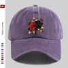 pc pcs Red  Black Rose Trucker Cap for Men  Women  Adjustable Washed Buckle Strap Vintage Washed Baseball Hat Suitable for