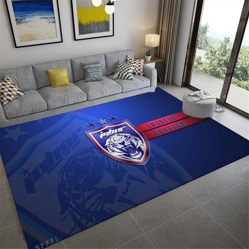 Johor Darul Ta'zim FC Carpet Rug for Living Room Bedroom Home Sofa Decoration,Kids play Non-slip Floor Mat