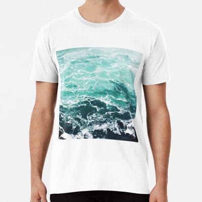 Blauer Ozean Sommer Strandwellen S bis 5XL Hergestellt in AU/USA T-Shirt