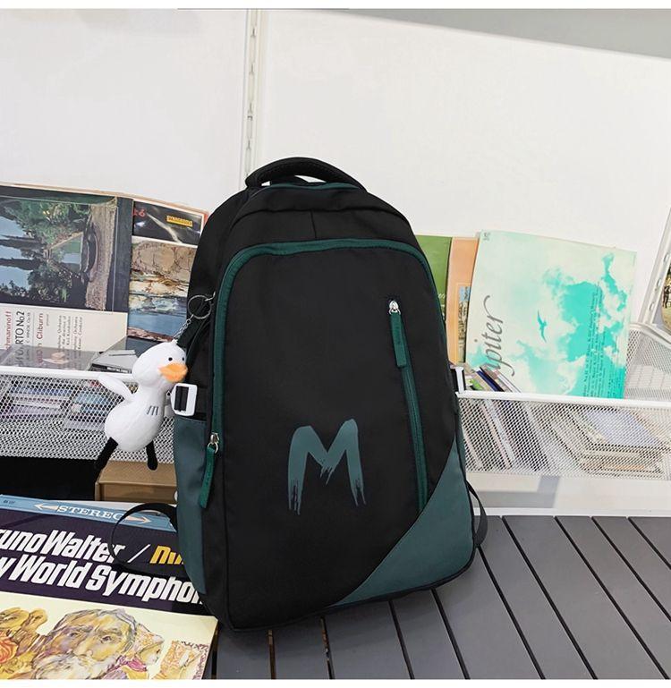 Schoolbag high value, lightweight, simple and versatile women's backpack, student schoolbag, backpack, large capacity computer bag, leisure feeling