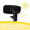 Wide Angle Clip on Car Mirror for Baby Safety Baby Observation Mirror  Rear Passengers Viewing
