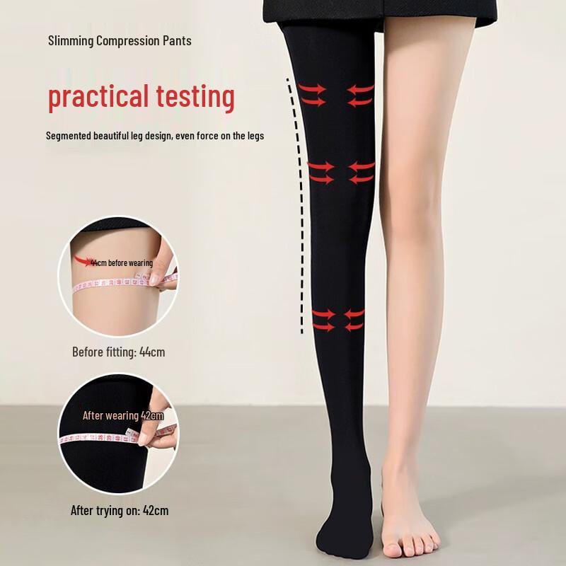 Mao Ren Women's Fleece-Lined Thermal Compression Shaping Leggings