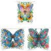 Acrylic Butterfly Flower Diamond Painting Plant Stand Diamond Art Potted Plant Holder Potted Plant Holder Rack for DIY Art Craft