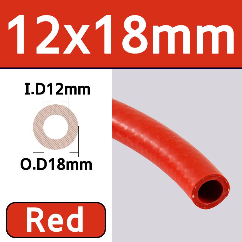 1M 6/8/10/12mm Silicone Hose Automobile Heater Water Pipe Engine High Temperature Vacuum Pipe Double Layer Interwoven Wire Hose
