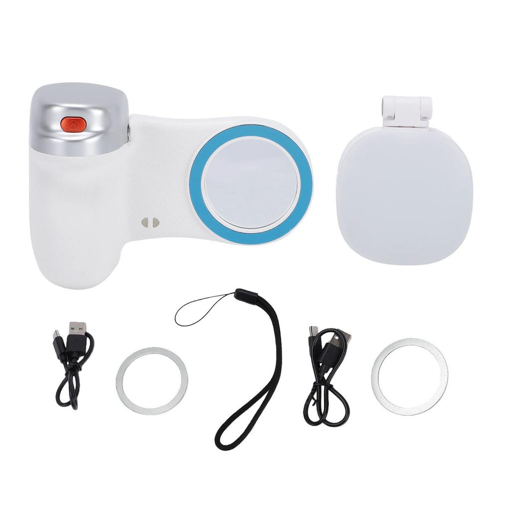 Magnetic Smartphone Grip Travel Phone Camera Grip with Removable Remote 3 Color Temperature Dimmable Fill Light for