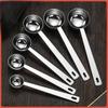 Stainless Steel Measuring Spoon with Scale for Measuring Coffee Ladle, Long Handle, Powder for Seasoning, Baking Seasoning Measuring Spoon