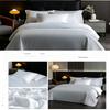 White Cotton Sateen Bedding Set Hotel Style 60S Soft Duvet Cover Sheet All Season