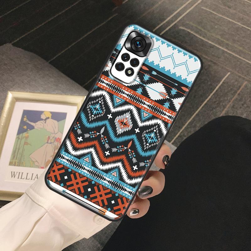 Native american seamless tribal Boho Funda For Xiaomi Redmi Note 14 9 10 11 12 13 Pro 9S 10S 11S 12S Redmi 13C 10C 12C 14C Case