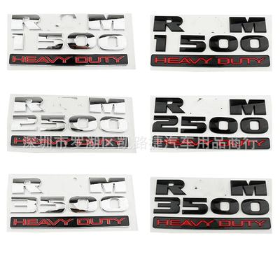 Applicable au logo de voiture R-M 2500 HEAVY DUTY autocollant de pick-up en ABS autocollant de porte R-M lettre logo de voiture
