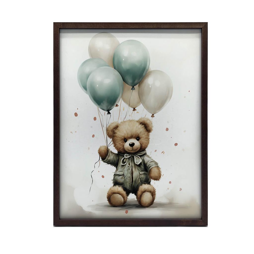 Teddy Bear Balloon World Teddy Bear Balloon World, 30X40 Cm, Frameless, Matte Paper 230 Gsm