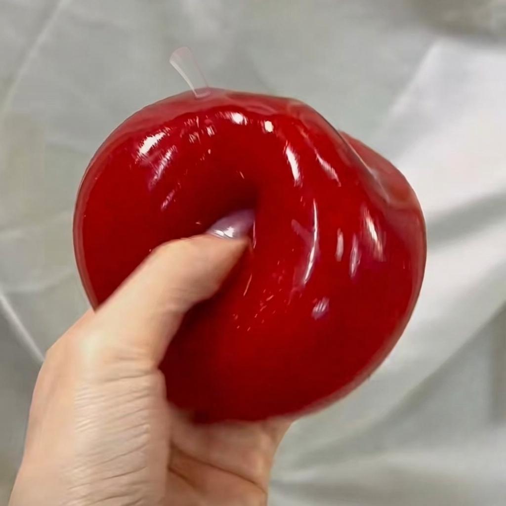 Quetschiger Grüner Apfel Stressball Weiches Fidget Sensorisches Spielzeug Für ADHS Langsamer Rückprall Quetschspielzeug Für Alle Altersgruppen Weihnachtsgeschenk