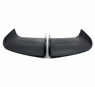 Pair Matte Black Motorcycle Winglet Spoiler Wing Side Fairing Spoiler Decor Trim