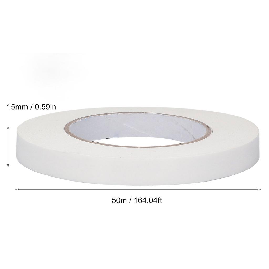 2Pcs Double Sided Tape 15mm Width 50m Length PE Waterproof Tape Adhesive for Fixing
