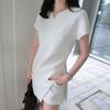 2023 Women's Stylish Hong Kong-Style Top & Skirt Shorts Set - Summer Petite Two-Piece Outfit