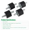 M10 40*30 Rubber Mount Damper Threaded Damper Shocks Struts Damper Air Compressor Pump Anti Vibration Rubber Mount Shock Damper