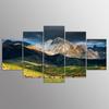 Mural Peisaj Montan Noua Zeelandă 5 Piese Artă de Perete Print Pânză Poster Imagini Picturi Decor Acasă Decor Living
