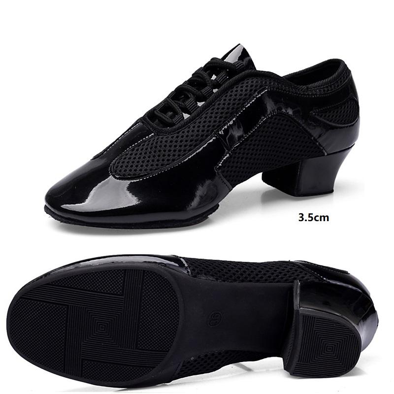 Latin Dance Shoes Women Adult With Soft Bottom Square Dance Shoes Ventilate Shiny Sneakers Ballroom Dancing