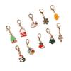 1PC Enamel Backpack Decorative Clip for Keys Party Alloy Bag Pendants Christmas Keychain Gifts Storage Wallet Aesthetic