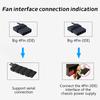 120Mm Pc Case Fan 12V Big 4P 1200Rpm Rgb Desktop Computer Heat Dissipation Colorful Luminous 12Cm Chassis Ventilador