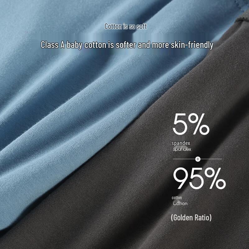 Langsha Men's 4-Pack Cotton Antibacterial Boxer Briefs