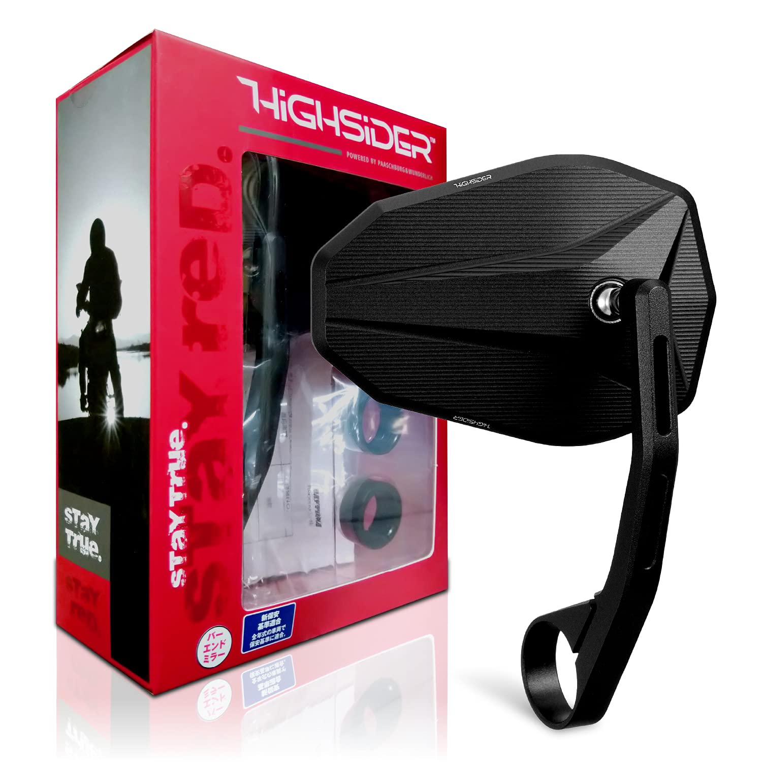 

Зеркало на руль Daytona HIGHSIDER 15151, Для мотоциклов, Одностороннее, Соответствует стандартам безопасности, Стандарты ECE, 10 inches чёрный