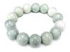 [Ishimachi] AAA Grade or Higher Quality Jade Bracelet, Extra Large (approx. 17.5mm Beads), Natural Stone, Genuine Jade, Amulet