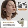 Q59 Leather Pattern In-ear Bluetooth Headphones Short Handle Electroplated Model Ultra-long Battery Life and High Sound Quality Comfortable 