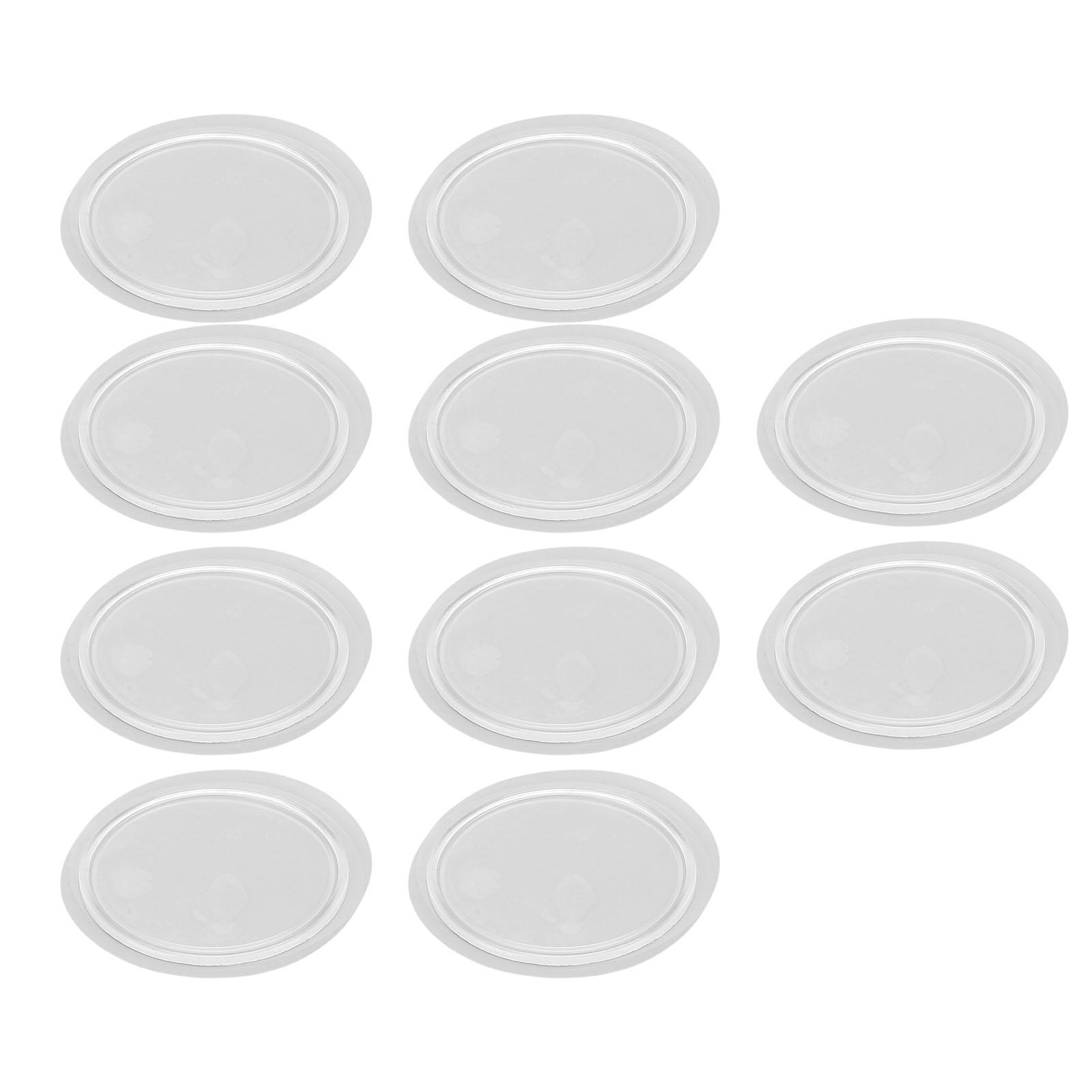 10 Pcs One Handed Gadgets Adhesive Clear One Handed Jar Bottle Lid Opener for Weak Hand