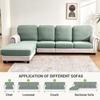 Jacquard Luxury Sofa Covers Elastic Sectional Sofa Seat Case Solid Colors Couch Covers For Sofas Living Room Chaise Lounge Pets