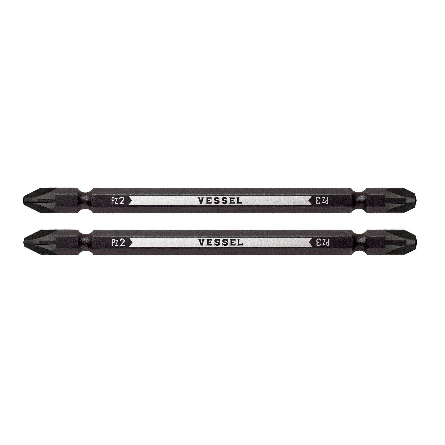 

Комбинированное сверло VESSEL 2 шт. Posidrive PZ142311 двухголовое PZ2/ PZ3×110