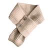 Elegant Knitted Scarf with Functional Buttons for Daily Wear Fashion Crossed Neck Warmer Wrap Scarf for Women Windproof